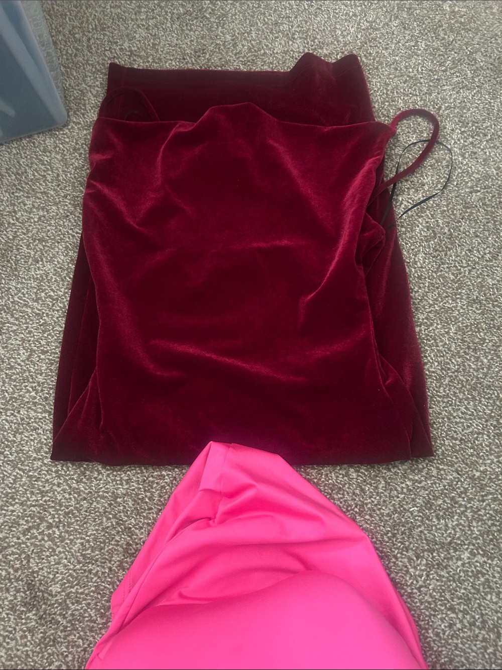 AKIRA Red Velvet Bodycon Midi Dress Mob Wife